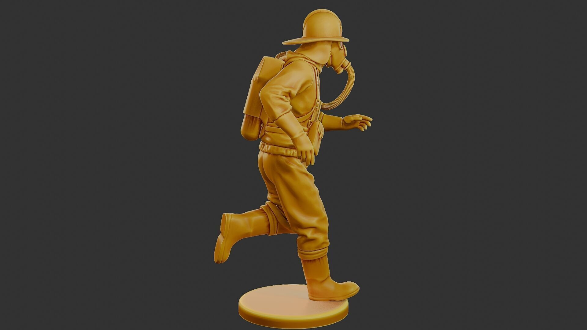Czechoslovakian firefighter 90s 003 3D print model_8