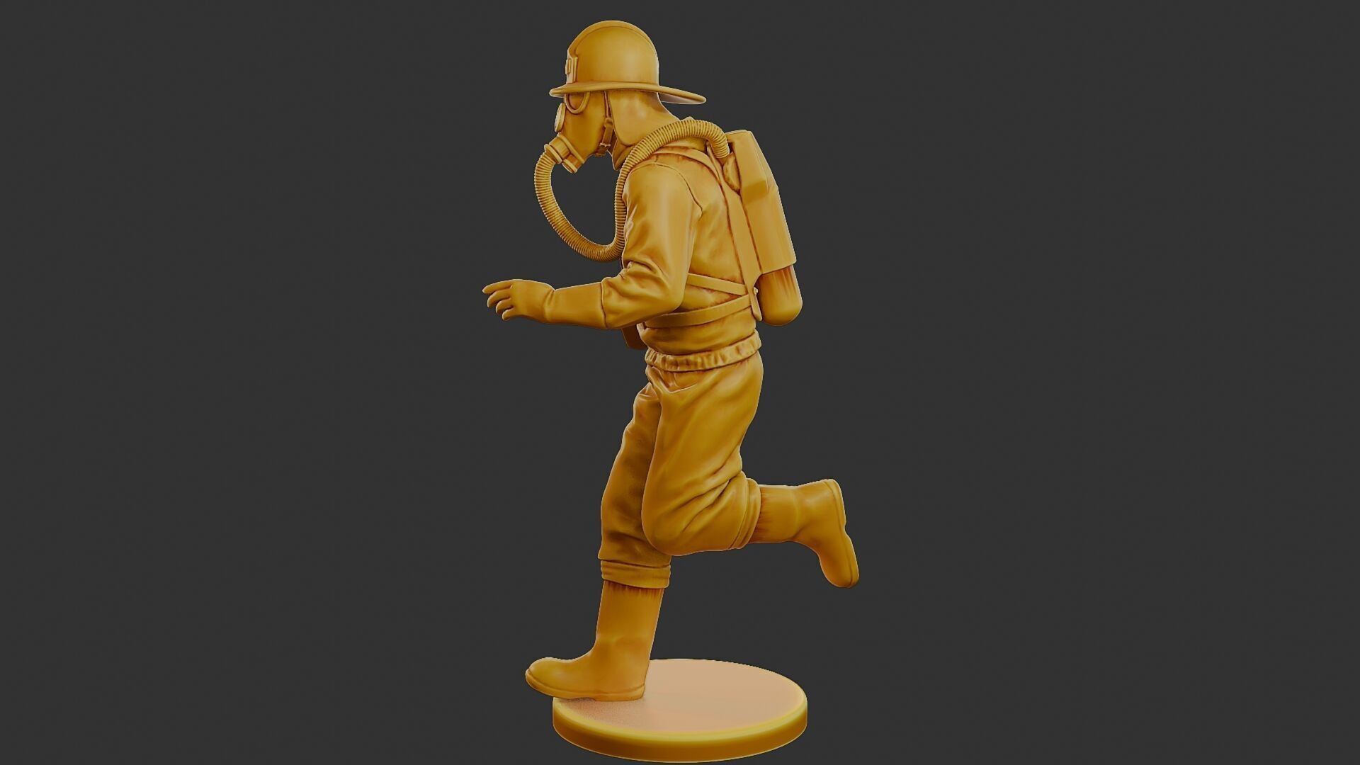 Czechoslovakian firefighter 90s 003 3D print model_3