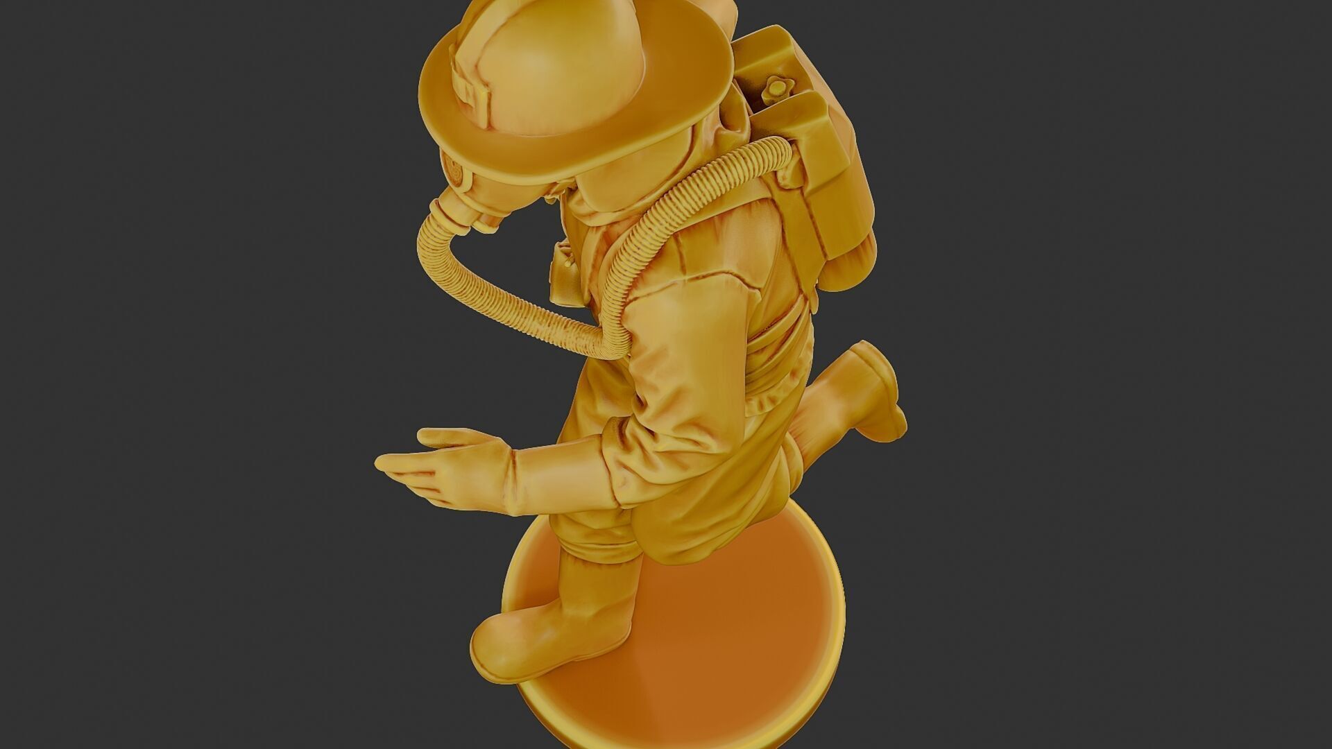 Czechoslovakian firefighter 90s 003 3D print model_16