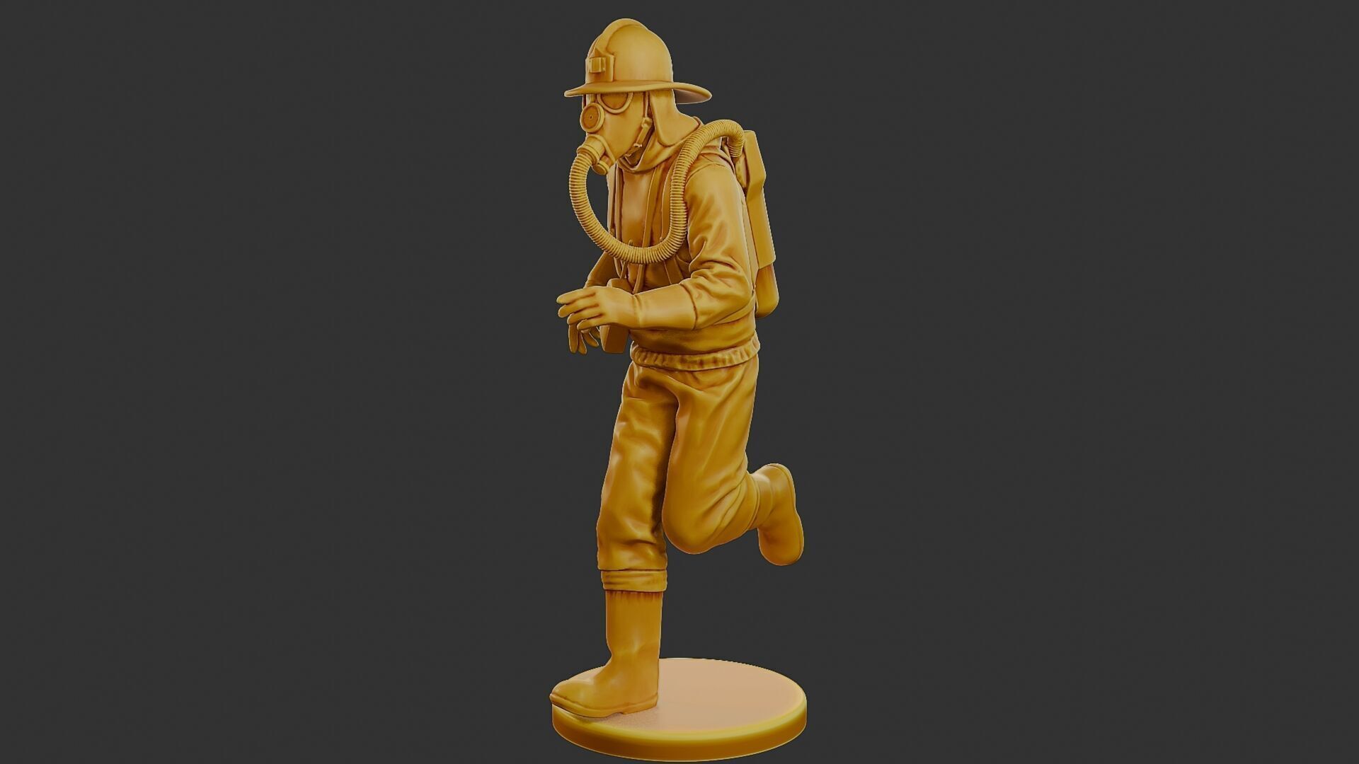 Czechoslovakian firefighter 90s 003 3D print model_2
