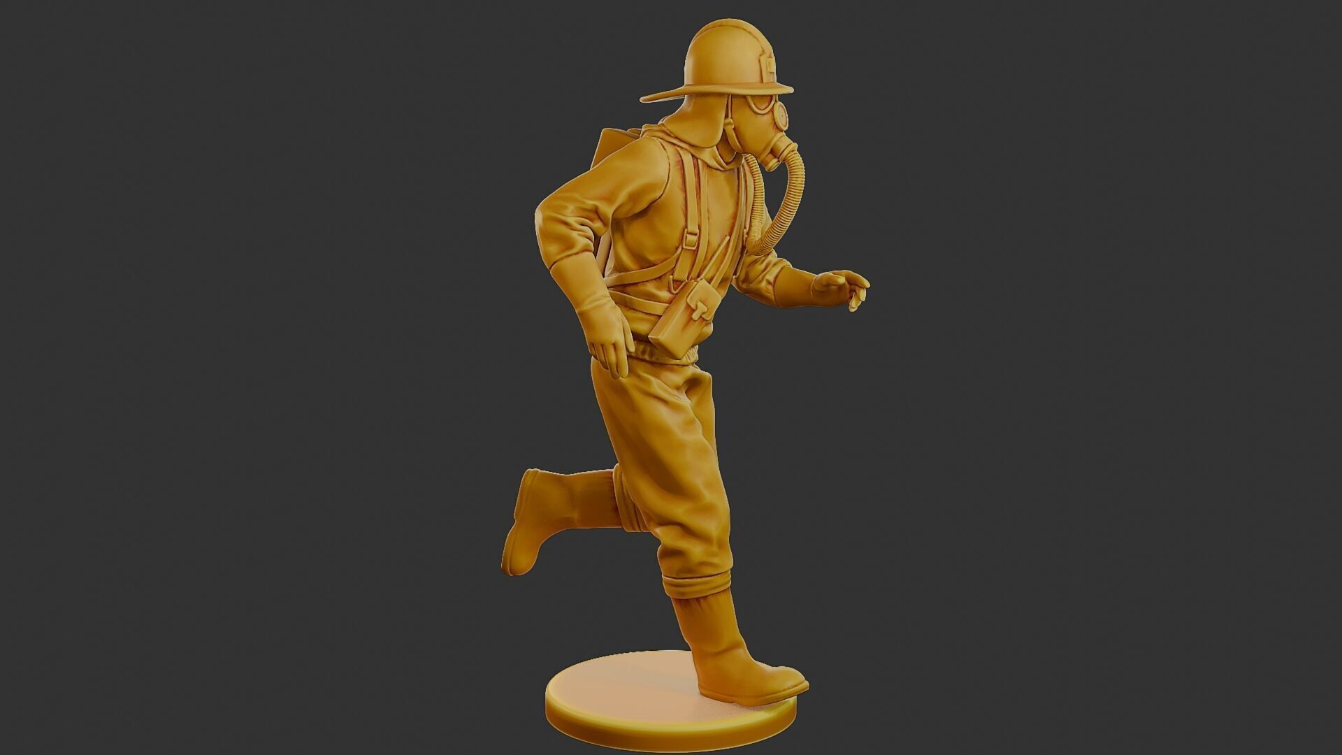 Czechoslovakian firefighter 90s 003 3D print model_9
