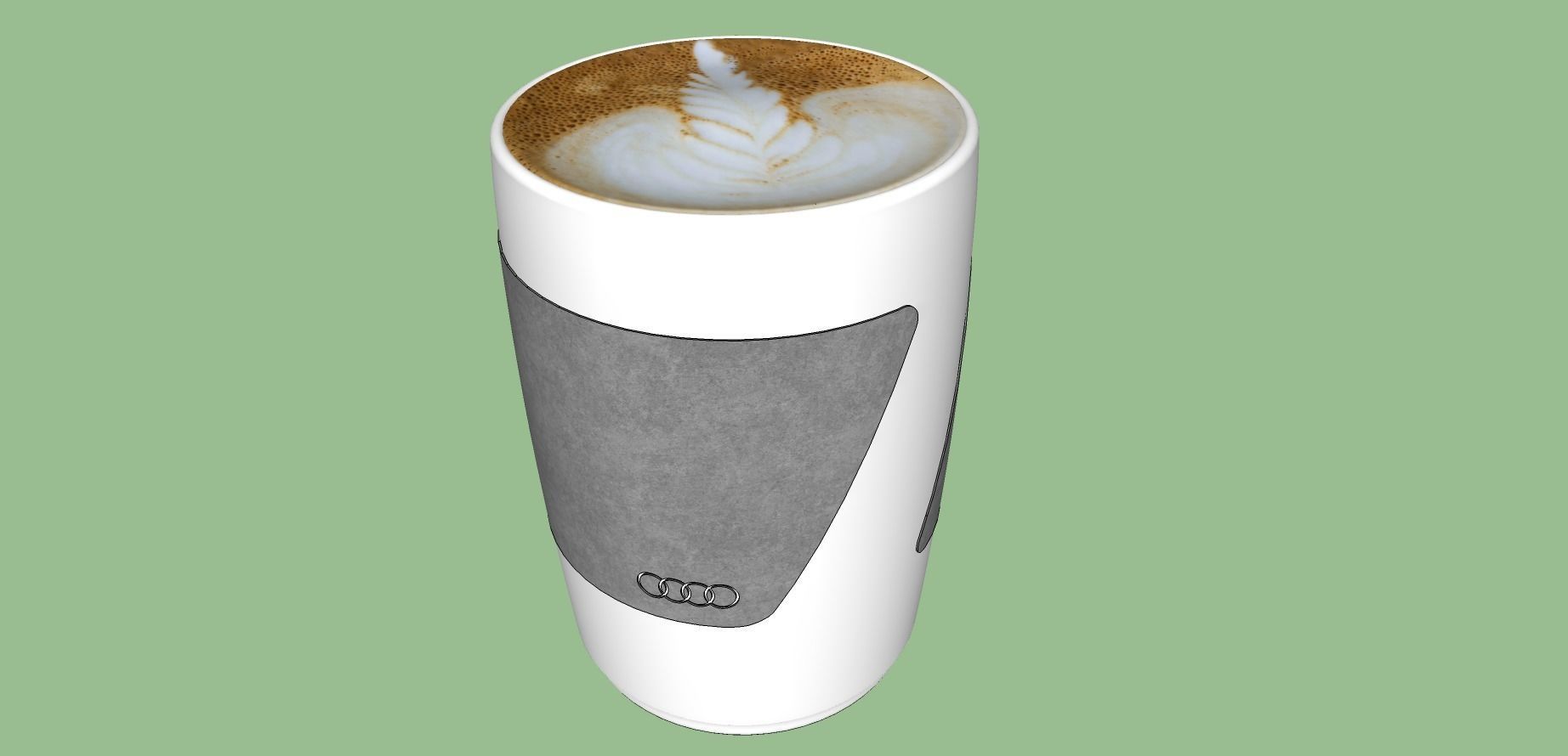 Audi Coffee Cup 3D model_1
