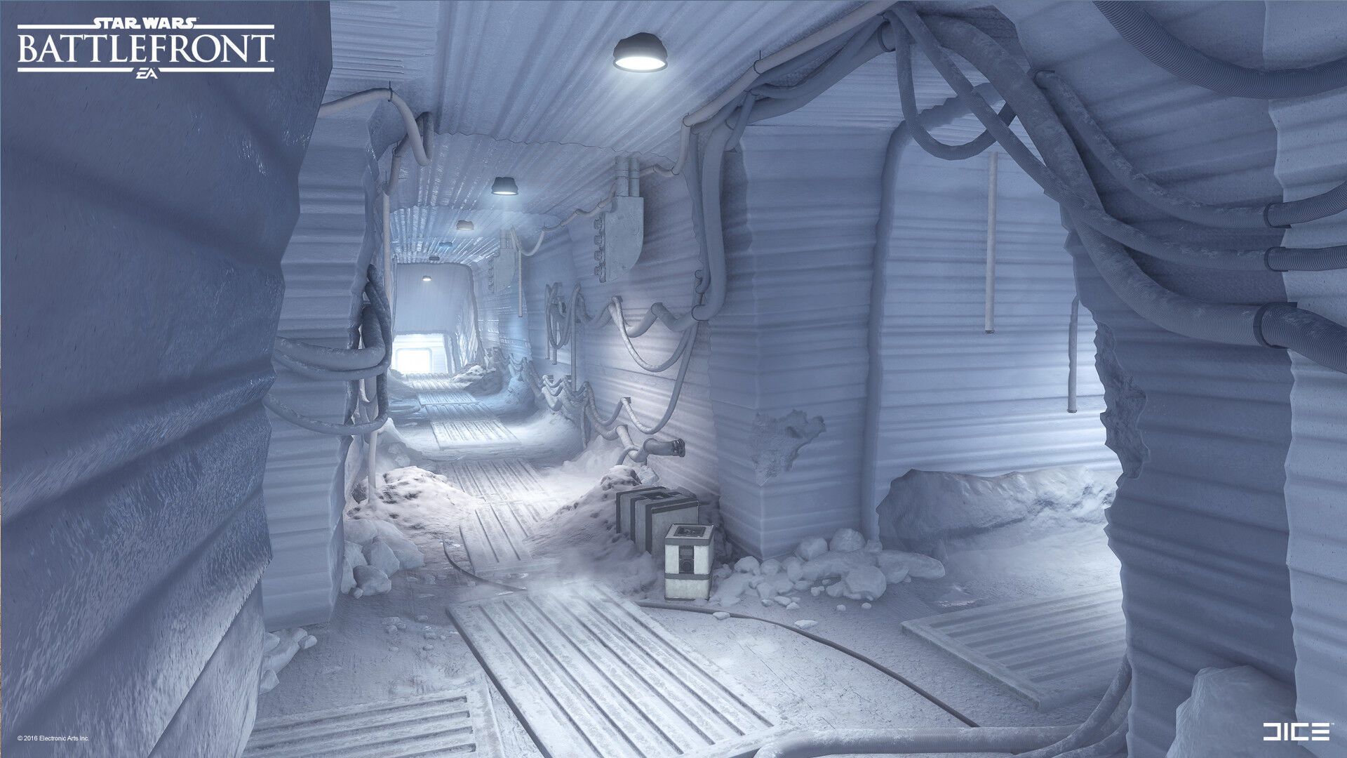 Echo Base Set 2 Hallway panels 1-12 scale Blackseries 3D print model_28