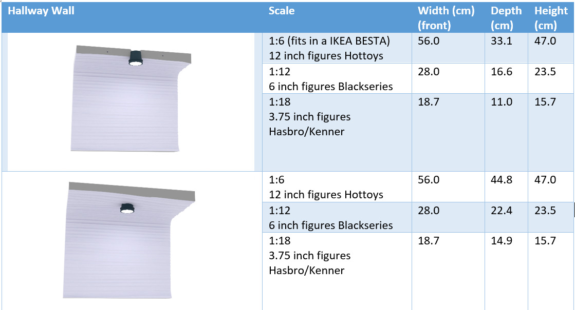 Echo Base Set 2 Hallway panels 1-12 scale Blackseries 3D print model_30