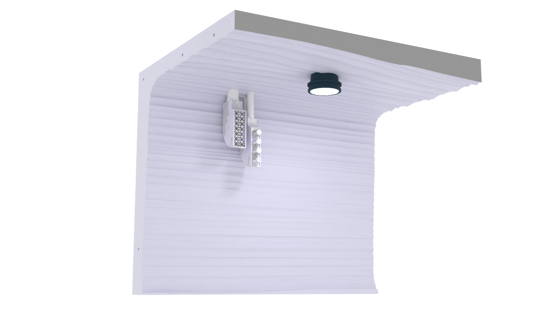 Echo Base Set 2 Hallway panels 1-12 scale Blackseries 3D print model_14