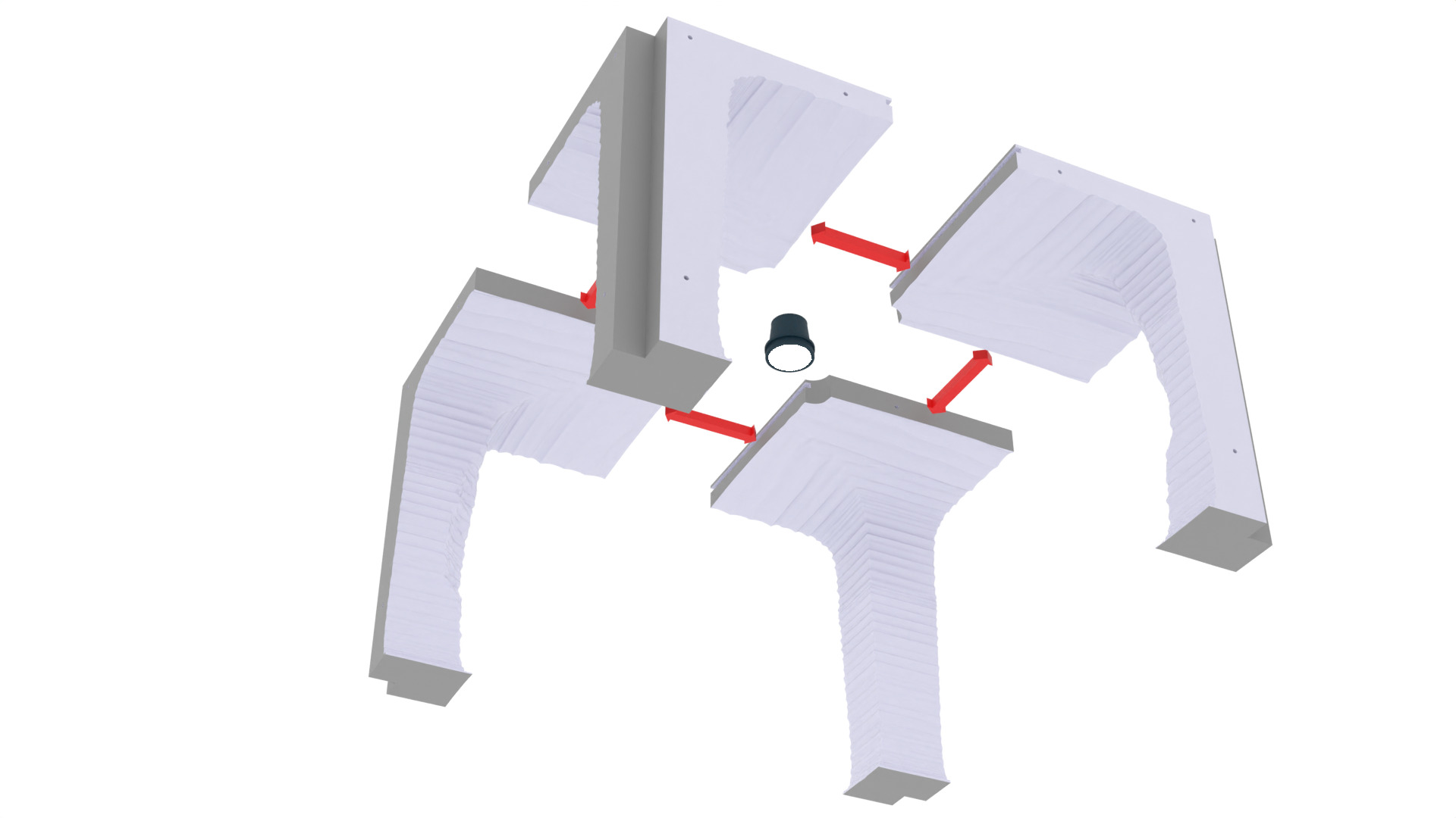 Echo Base Set 2 Hallway panels 1-18 scale Kenner Hasbro 3D print model_24