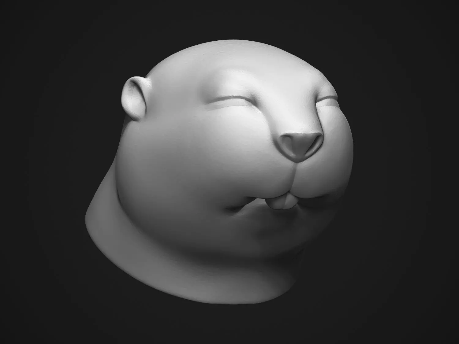 Baby Beaver 3D print model_0