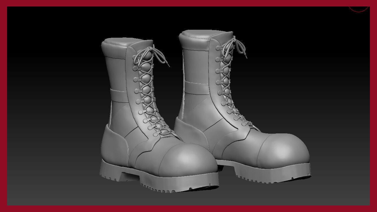 Zbrush 2 IMM Brush - Shoelace and Button - MA ZTL ZBP FBX OBJ 3D model_6