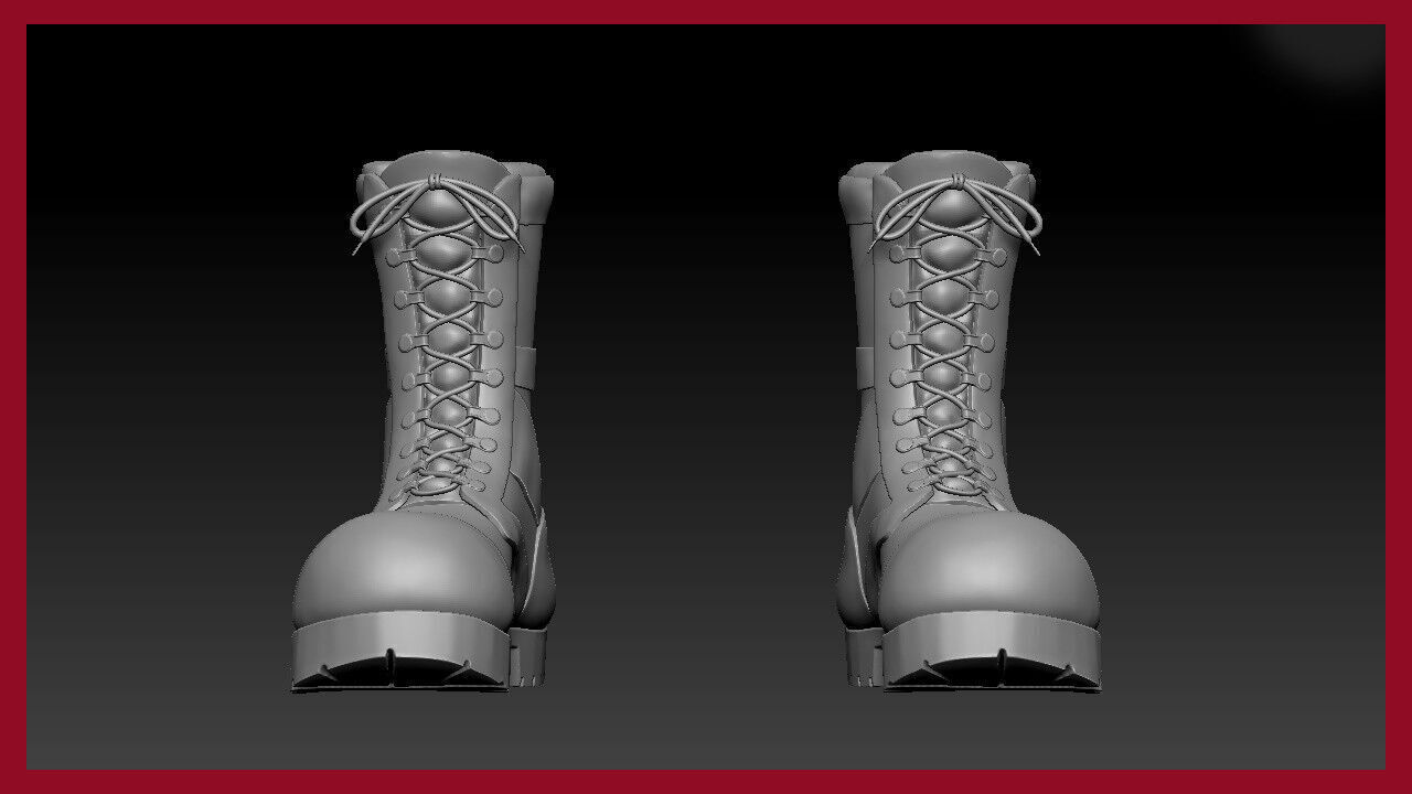 Zbrush 2 IMM Brush - Shoelace and Button - MA ZTL ZBP FBX OBJ 3D model_7