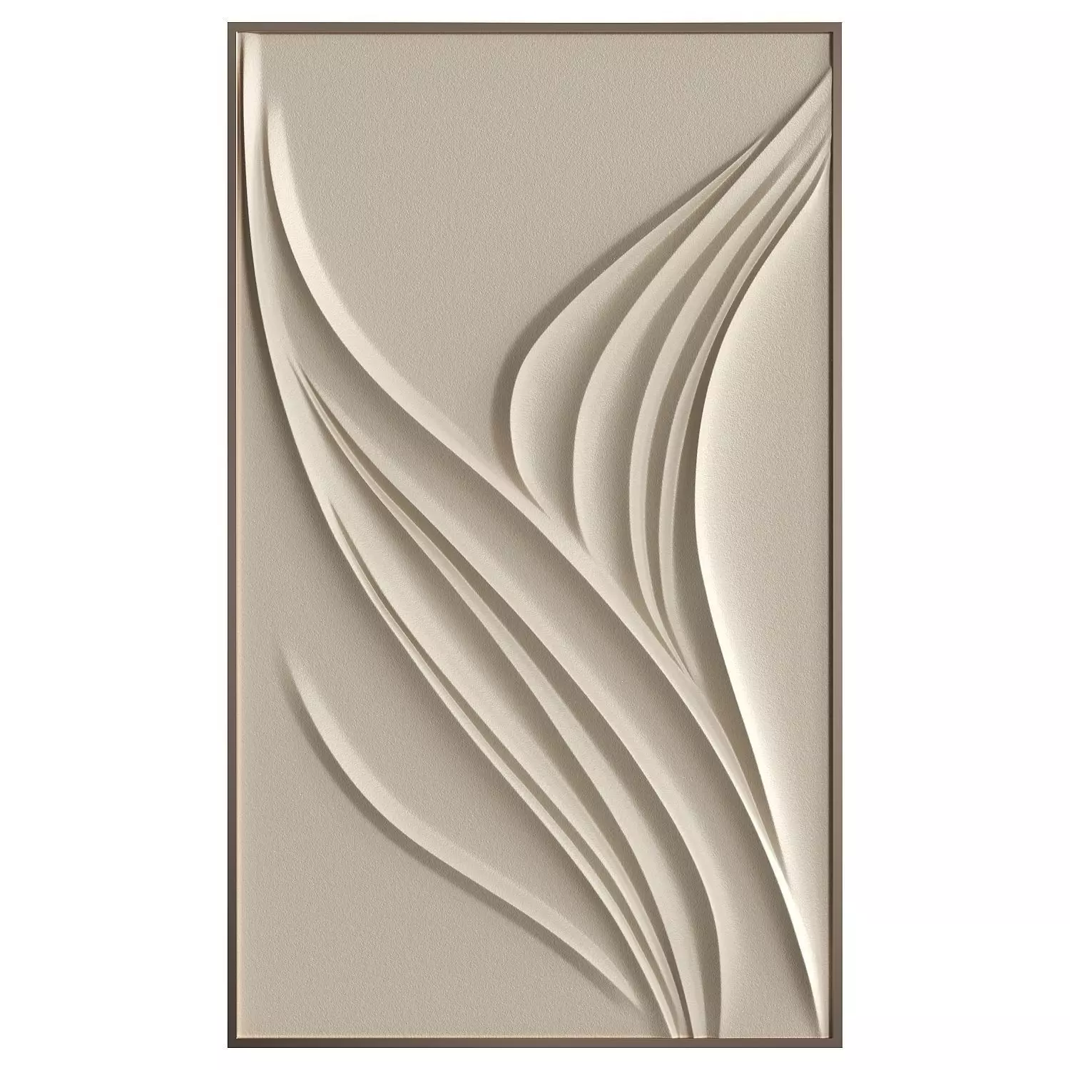 Abstract wall art panel 2 3D model_0