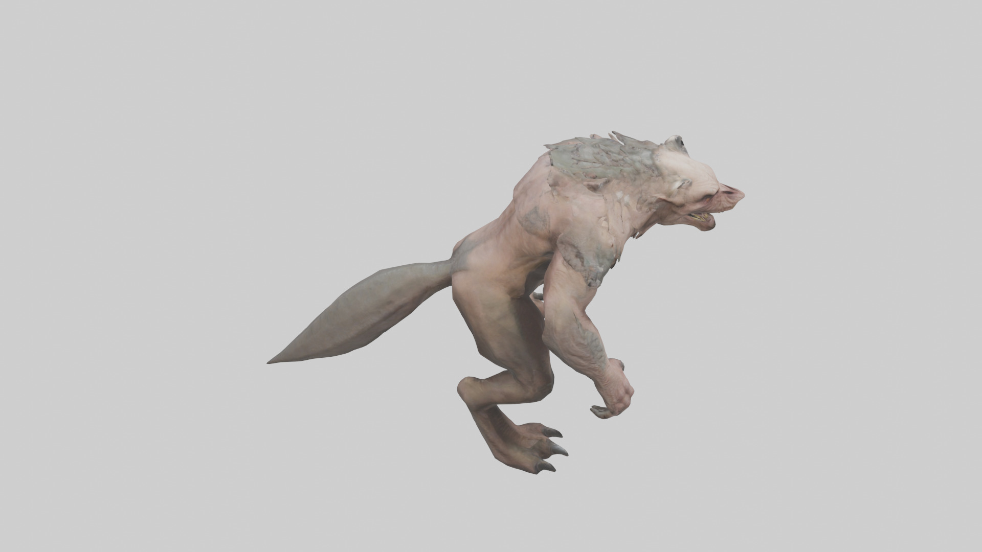 Savage Creature model Low-poly 3D model_18