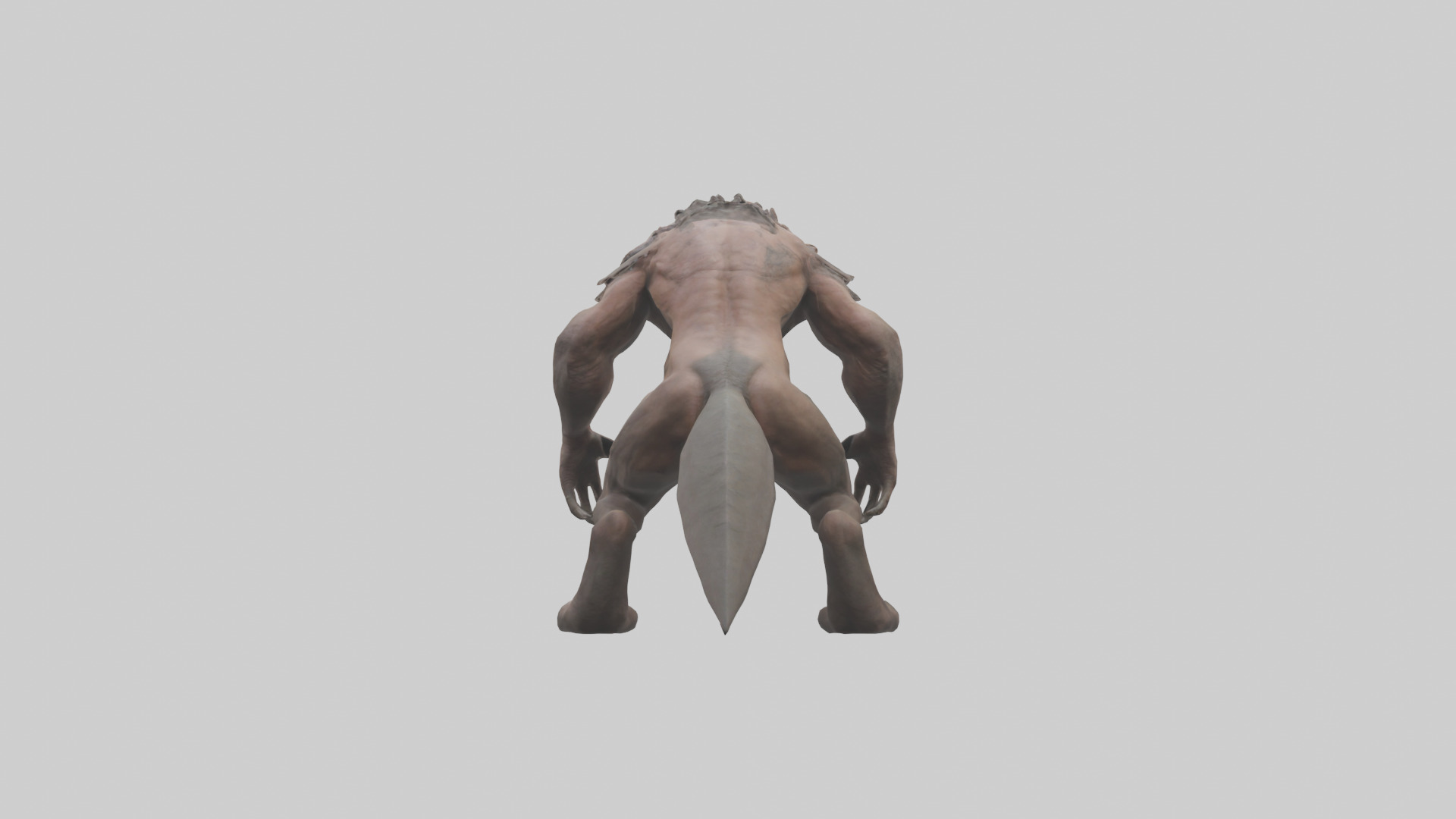 Savage Creature model Low-poly 3D model_2