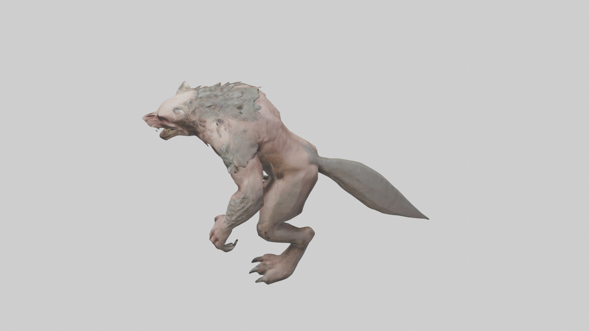 Savage Creature model Low-poly 3D model_17