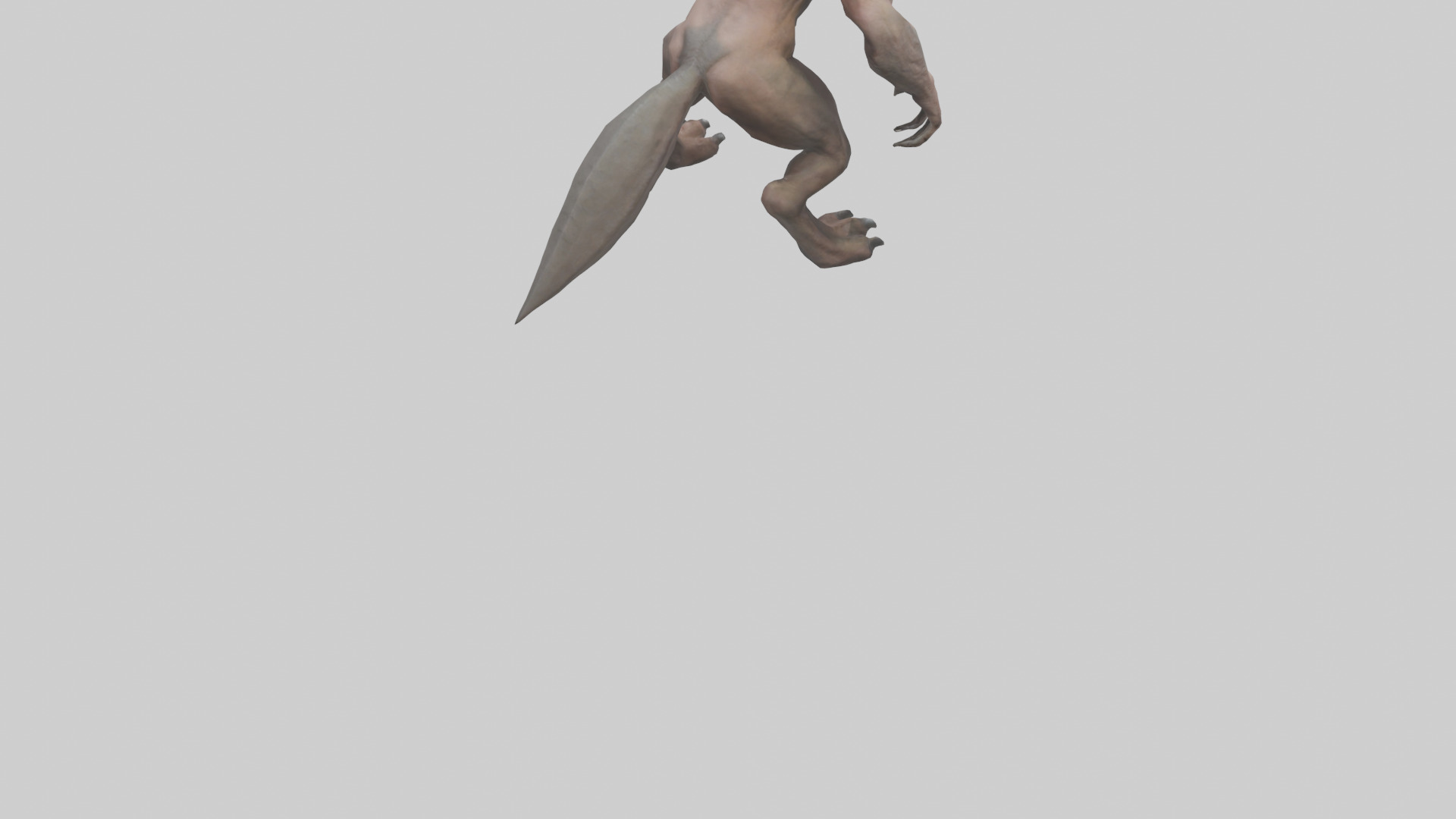 Savage Creature model Low-poly 3D model_6