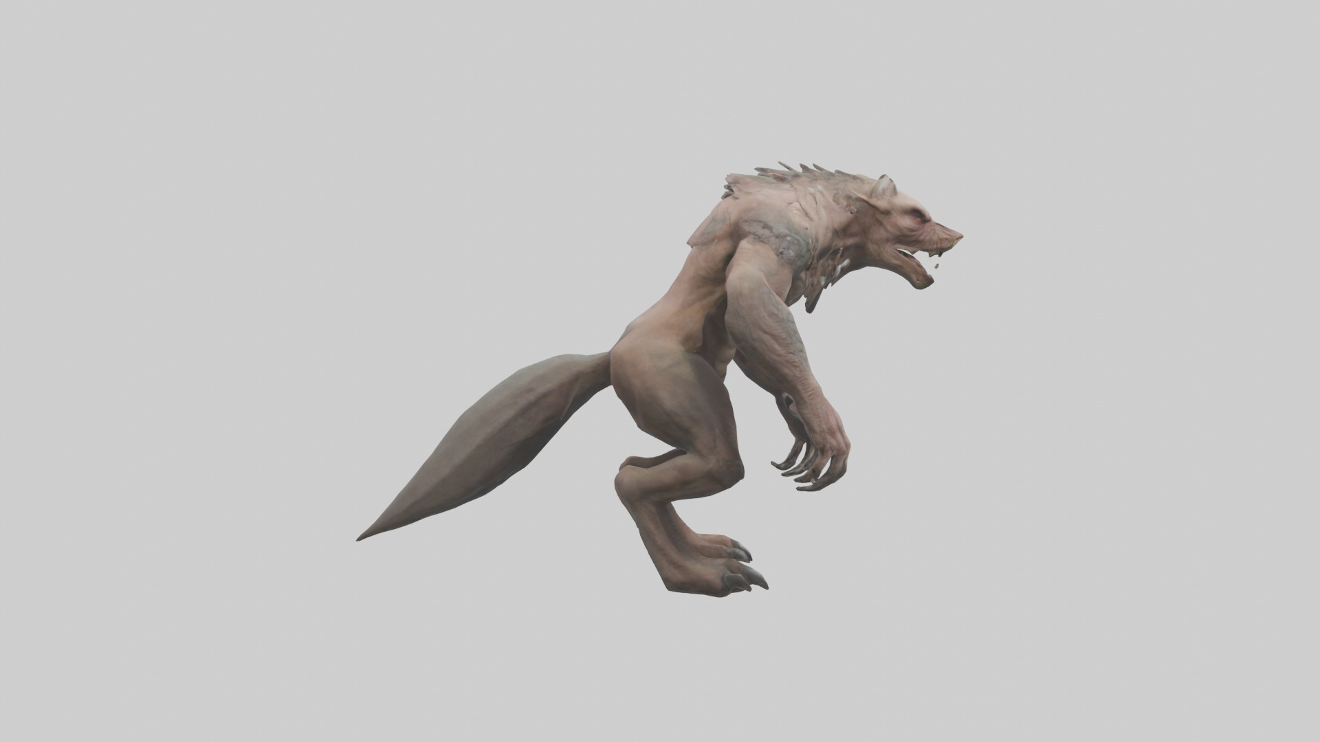 Savage Creature model Low-poly 3D model_13