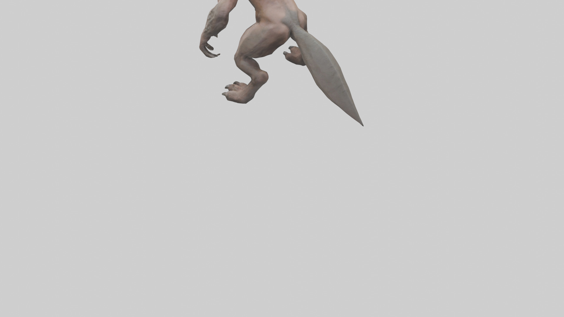 Savage Creature model Low-poly 3D model_5