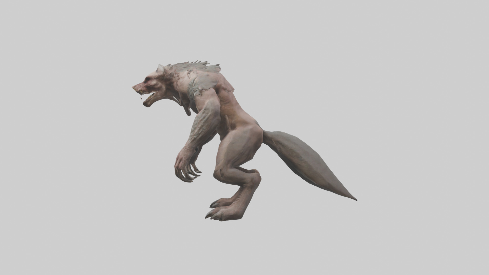 Savage Creature model Low-poly 3D model_12