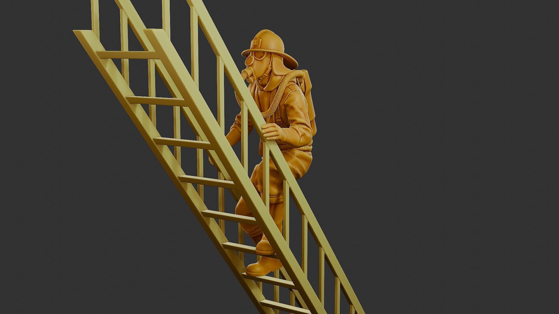 Czechoslovakian firefighter 90s 007 3D print model_2