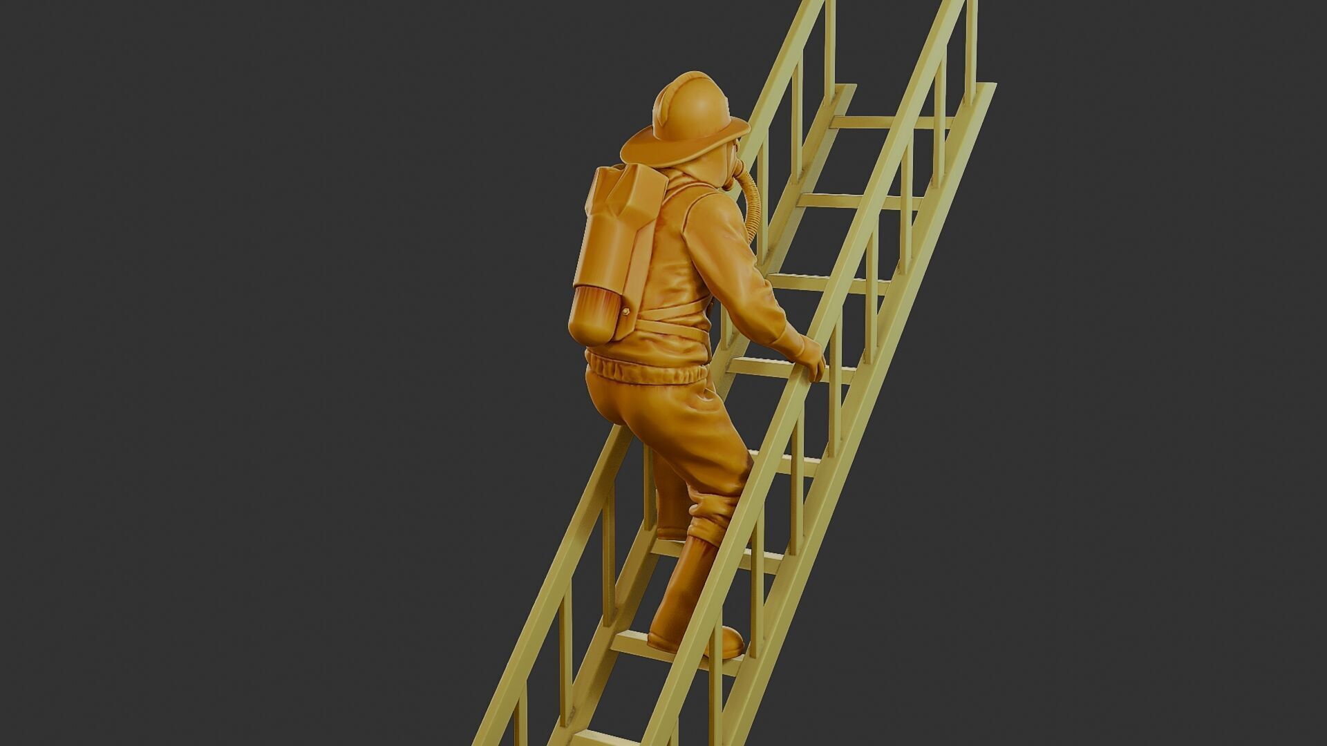 Czechoslovakian firefighter 90s 007 3D print model_7