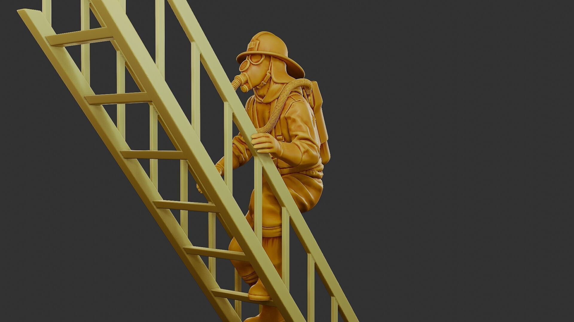 Czechoslovakian firefighter 90s 007 3D print model_27