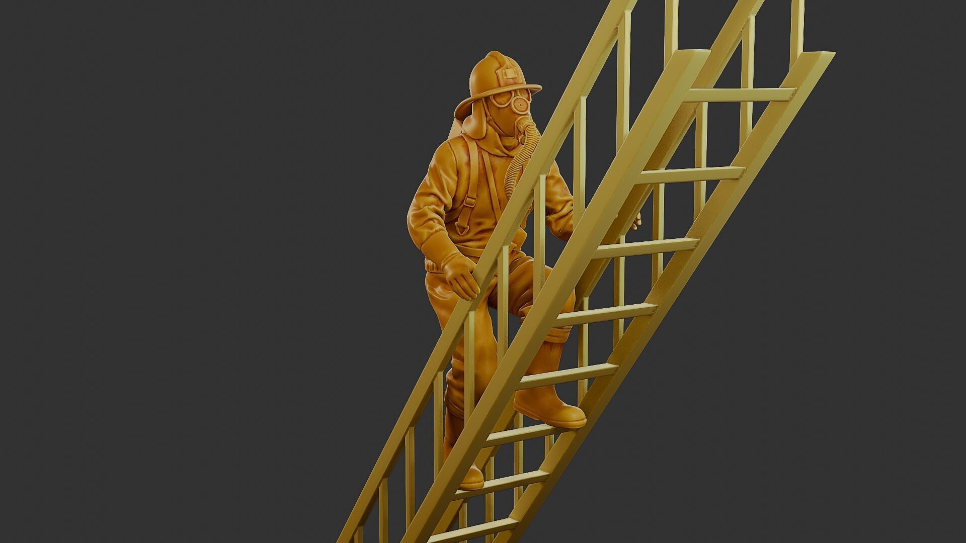 Czechoslovakian firefighter 90s 007 3D print model_10