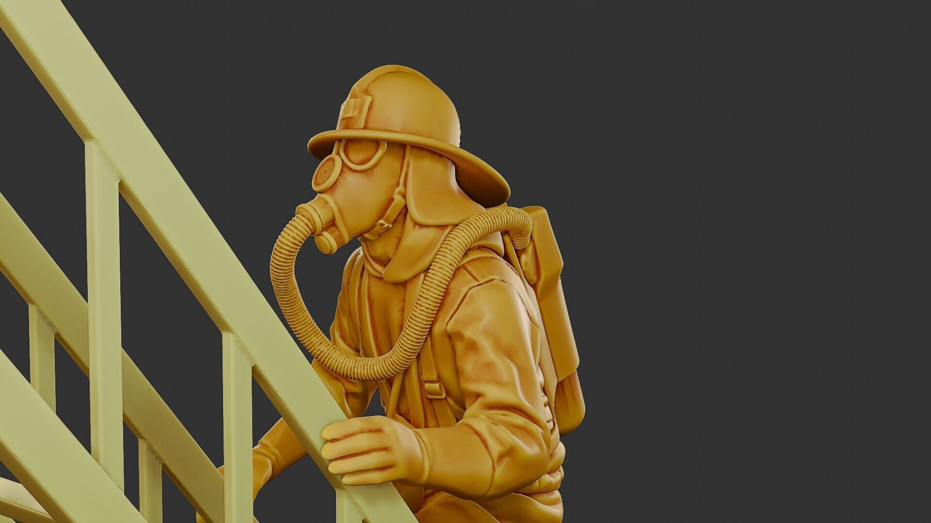 Czechoslovakian firefighter 90s 007 3D print model_18