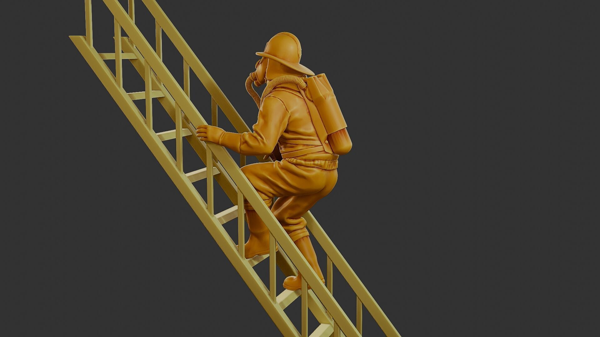 Czechoslovakian firefighter 90s 007 3D print model_4