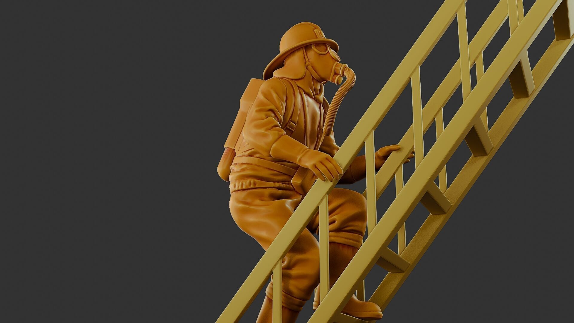 Czechoslovakian firefighter 90s 007 3D print model_29