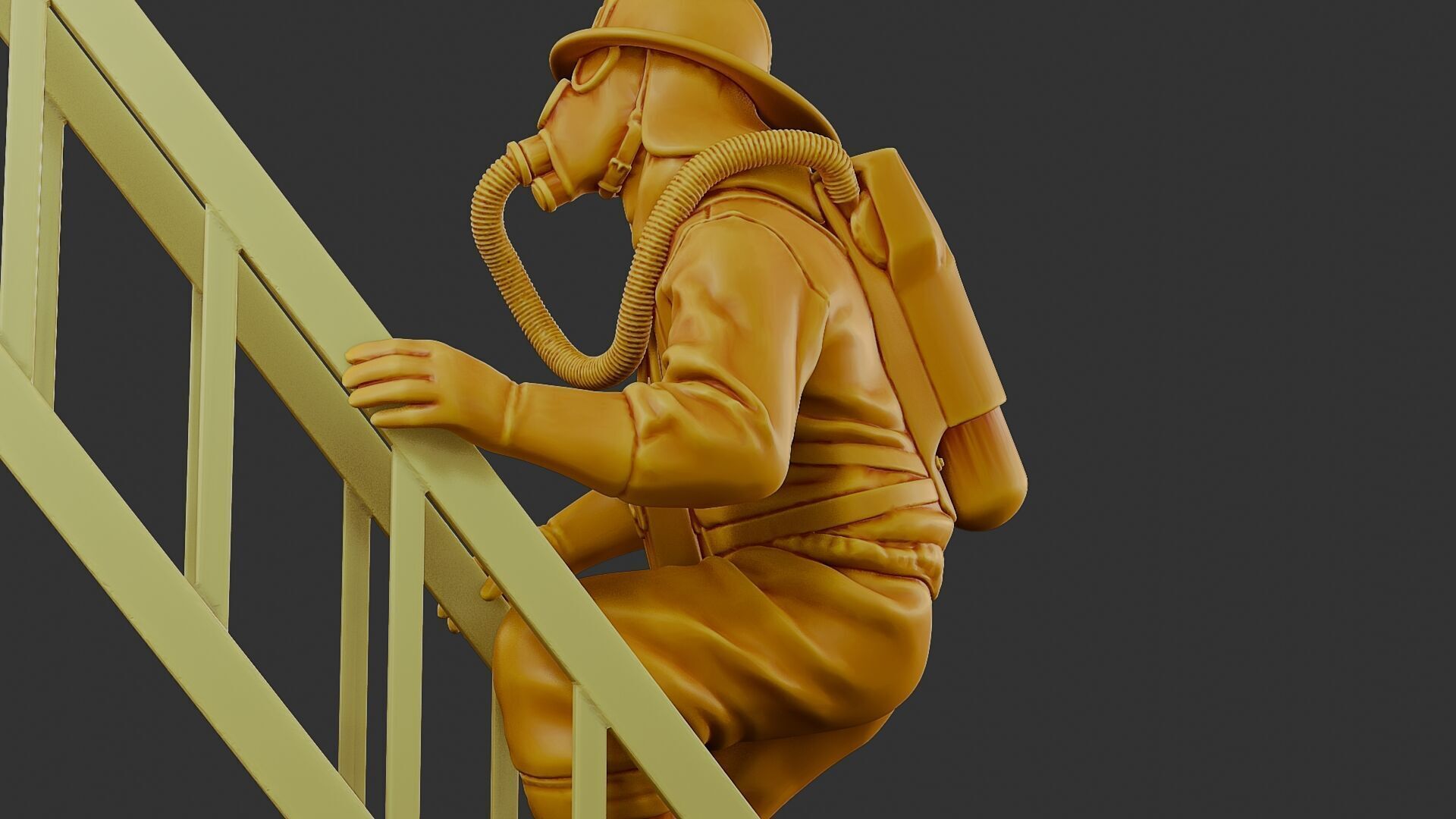 Czechoslovakian firefighter 90s 007 3D print model_17