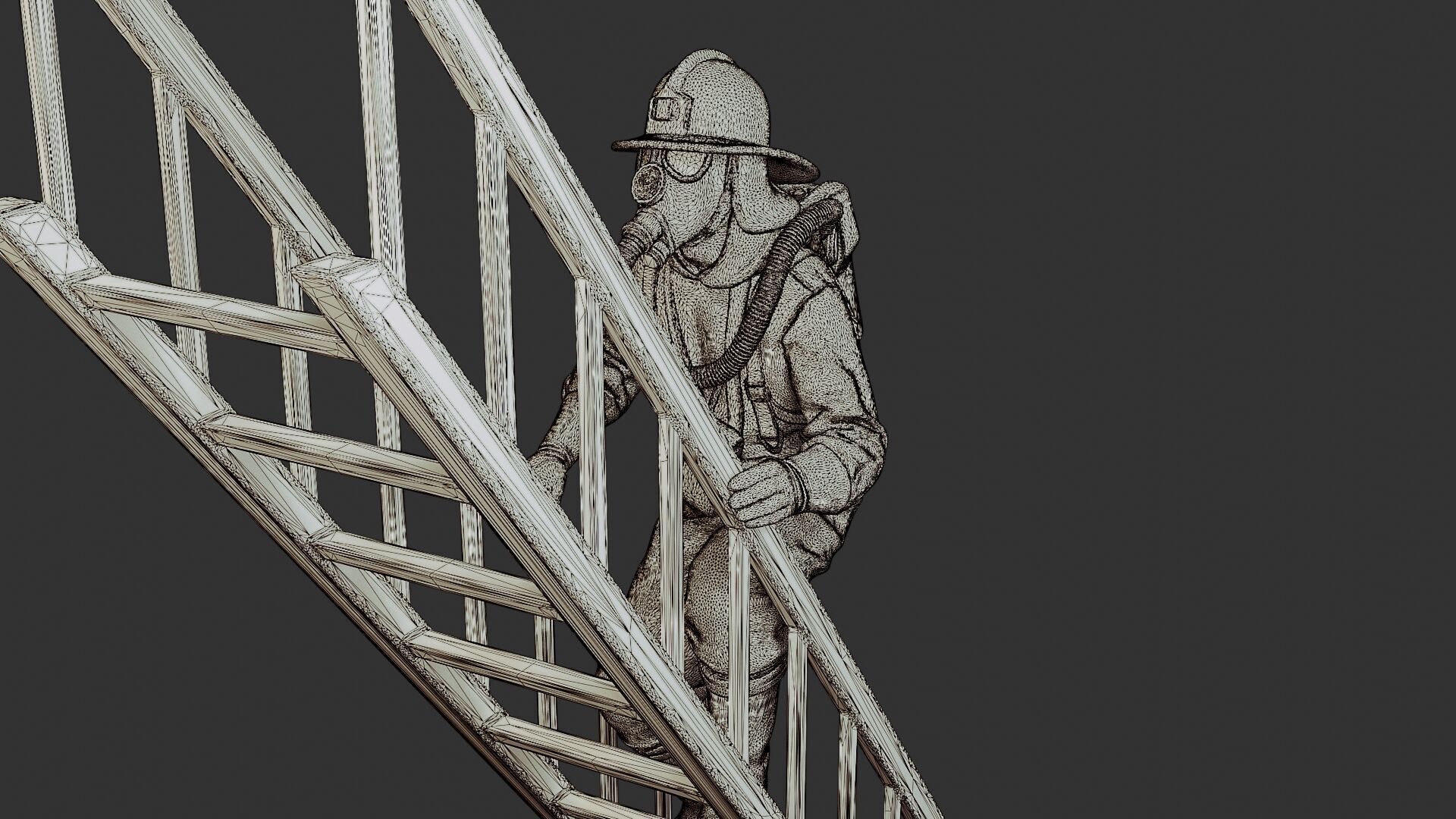 Czechoslovakian firefighter 90s 007 3D print model_12