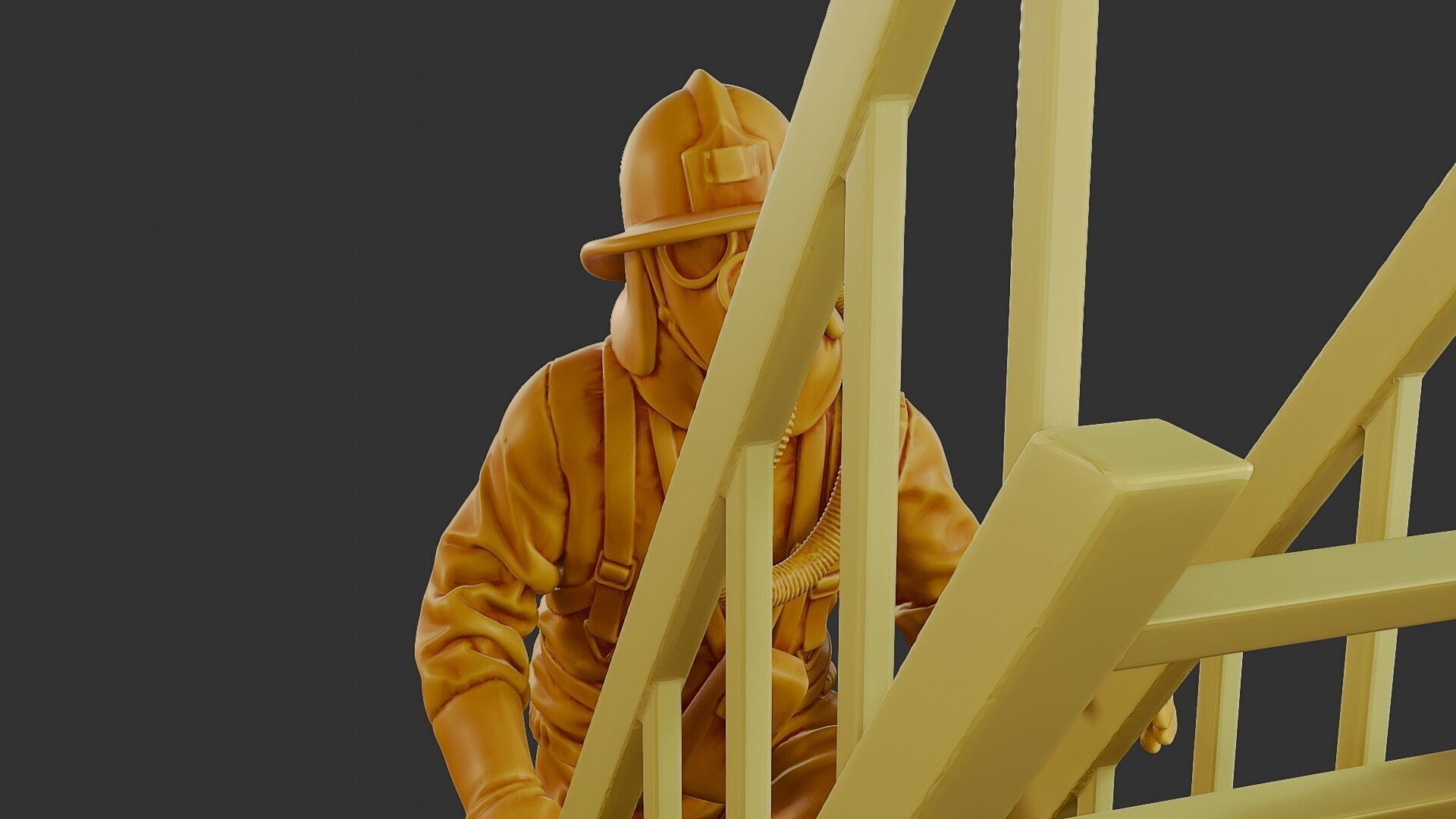 Czechoslovakian firefighter 90s 007 3D print model_19