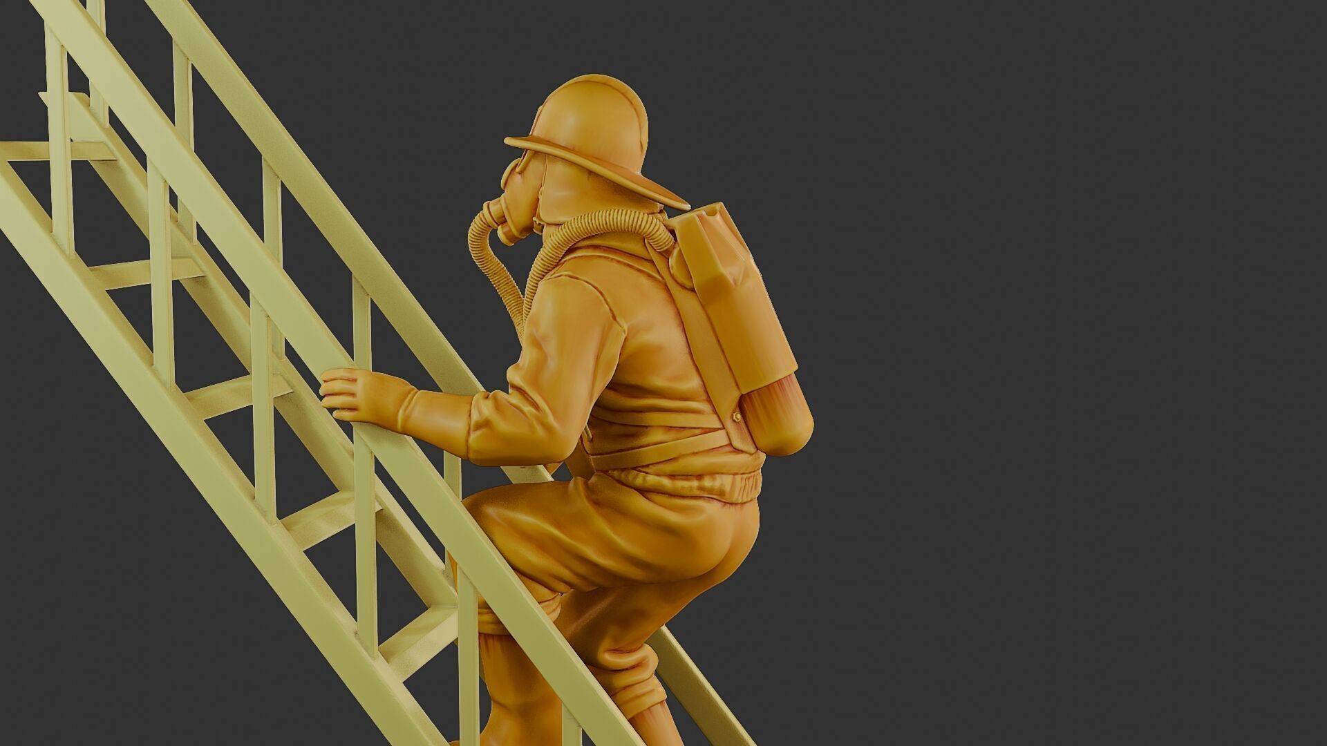 Czechoslovakian firefighter 90s 007 3D print model_26