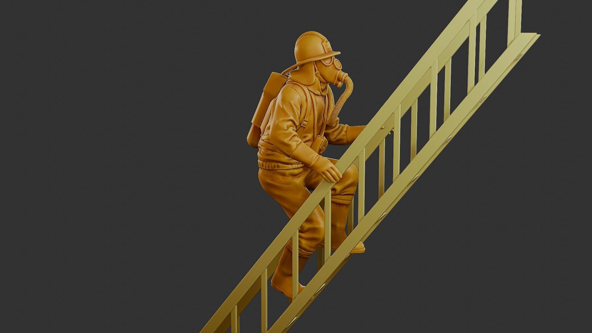 Czechoslovakian firefighter 90s 007 3D print model_9