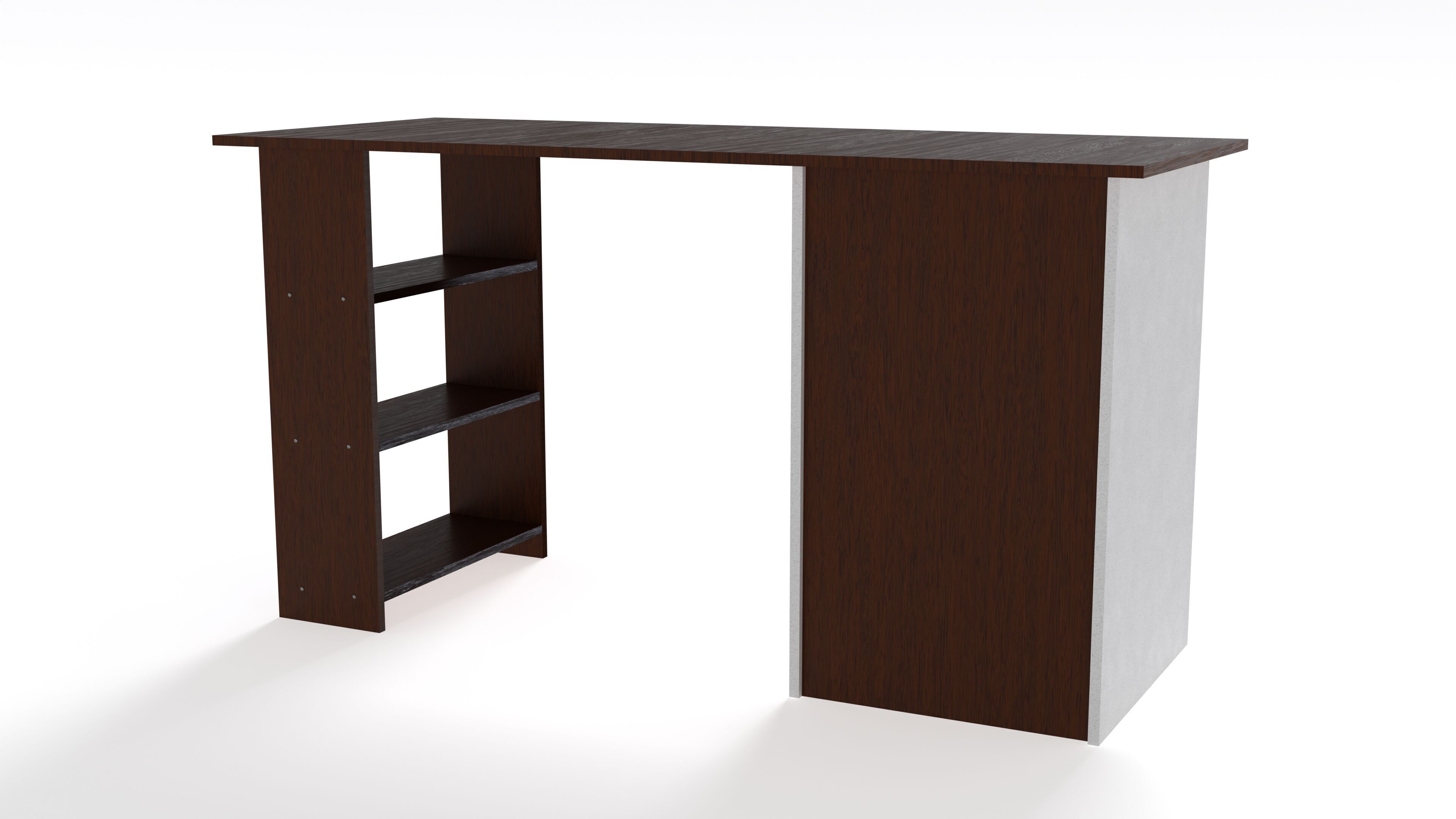 Desk 3D Model Low-poly 3D model_2