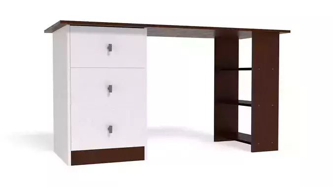 Desk 3D Model Low-poly 3D model