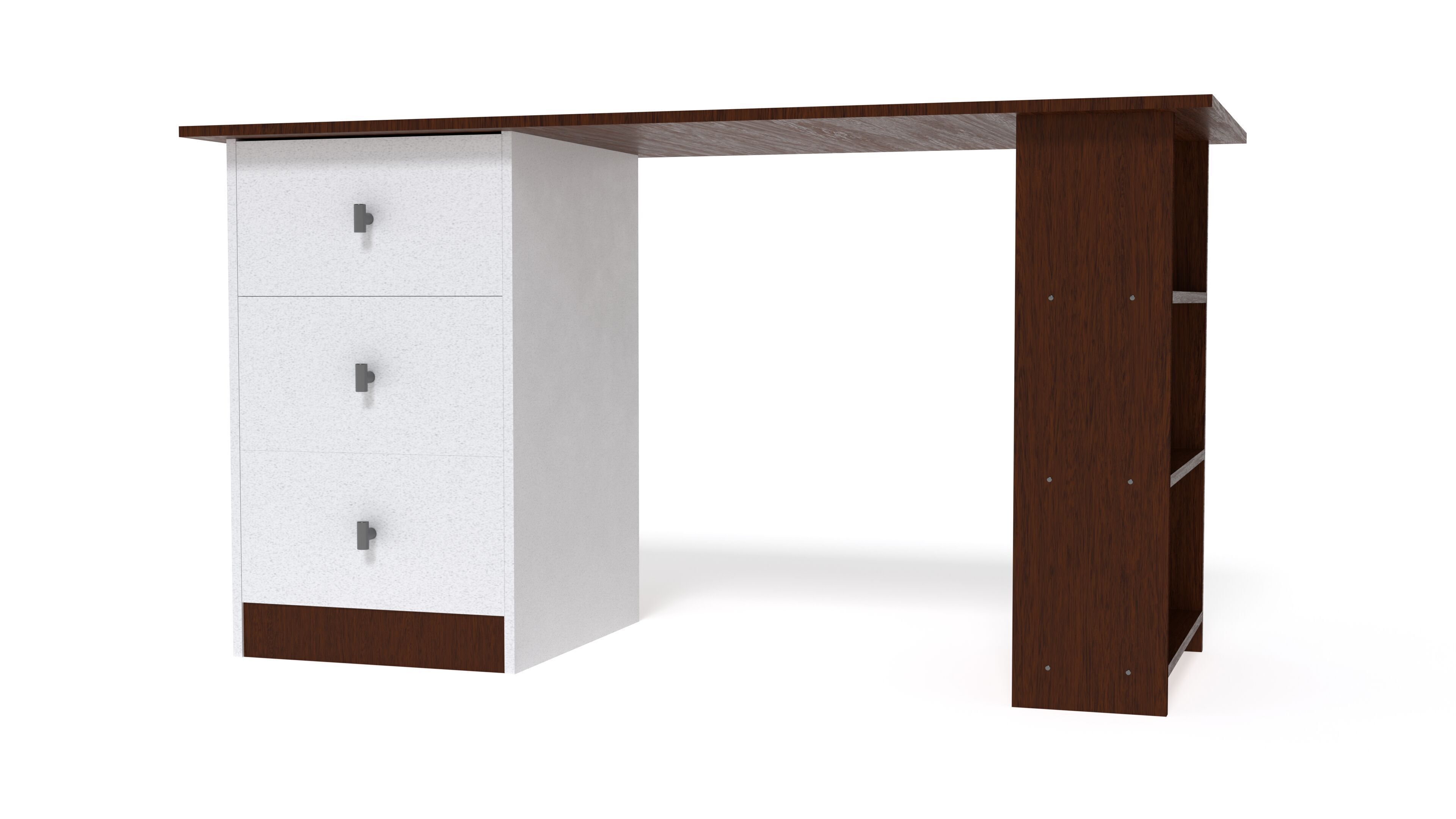 Desk 3D Model Low-poly 3D model_1