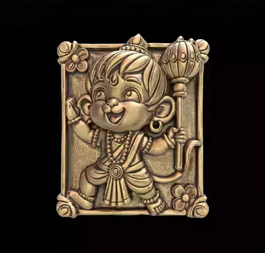 cute hanuman 3dmodel cnc carvings 