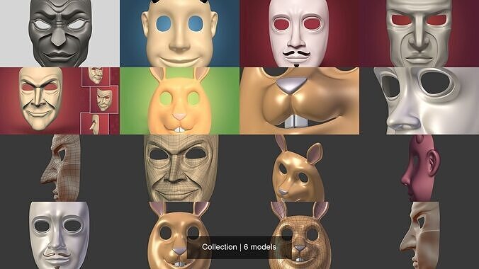 Mask Pack 3D Model Collection