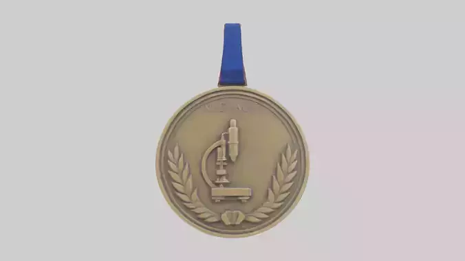 Scientific Achievement Medal model Low-poly 3D model