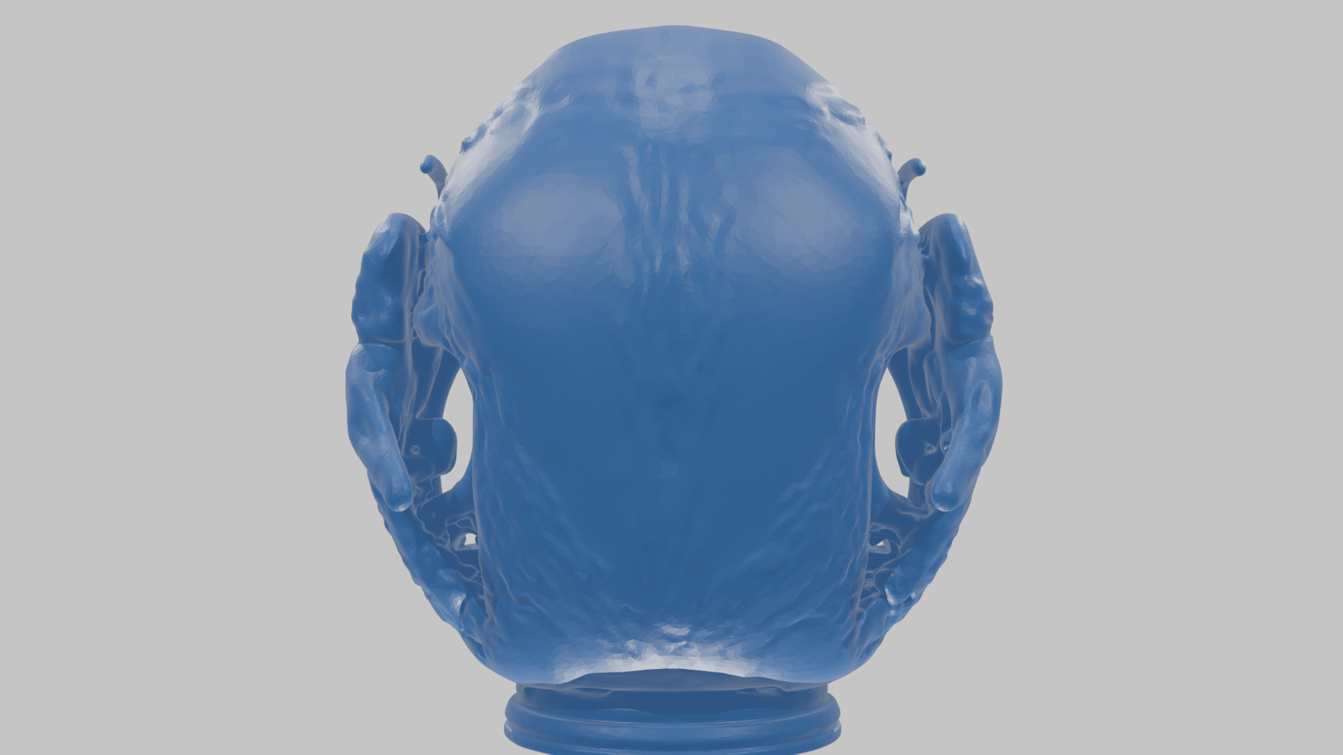 Alien Xenomorph Queen Head Bust Sculpture Low-poly 3D model_72