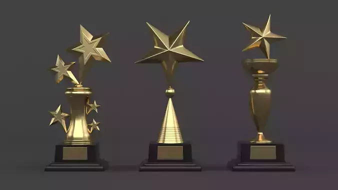 Gold Trophy Cups