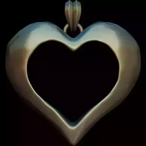 heart pendant STL file for 