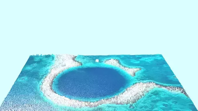 The Great Blue Hole Island