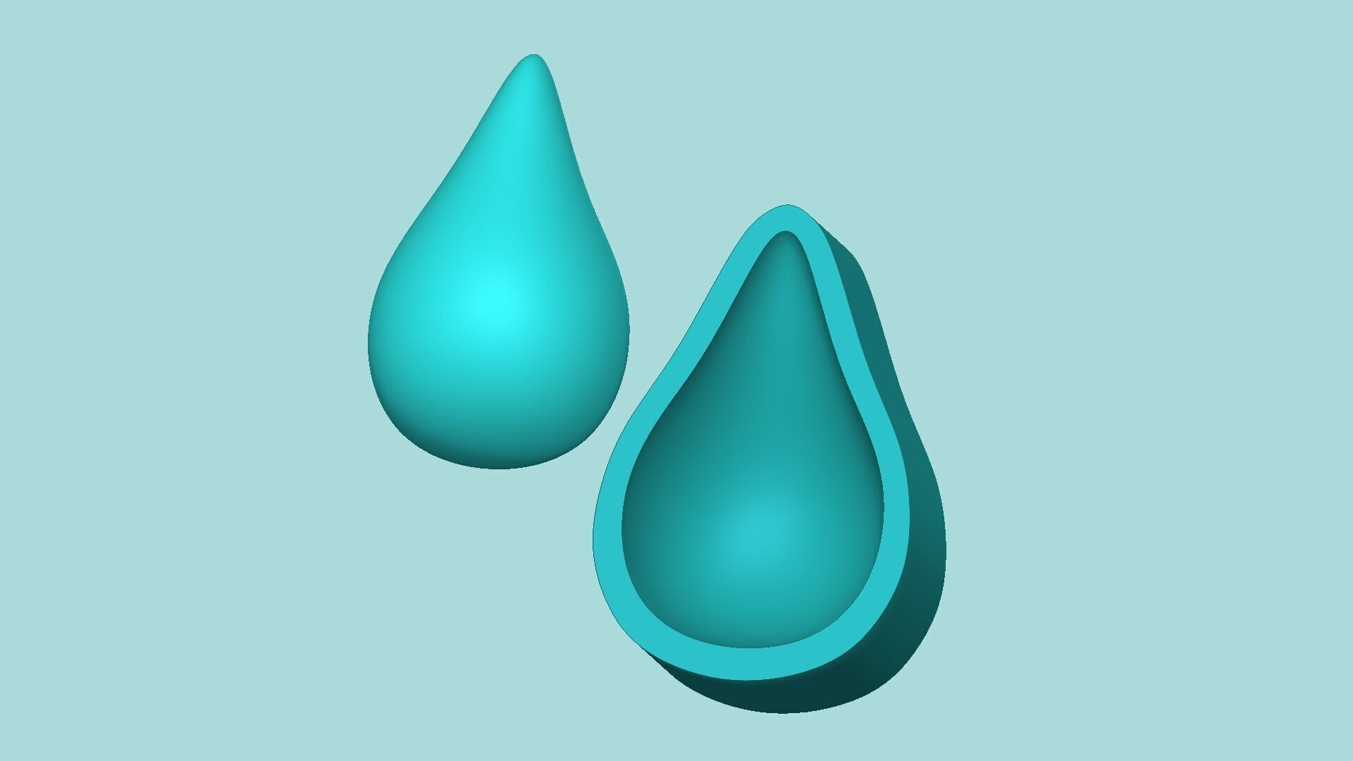 Water Drop Mold - Silicon Maker Template Free 3D print model_0