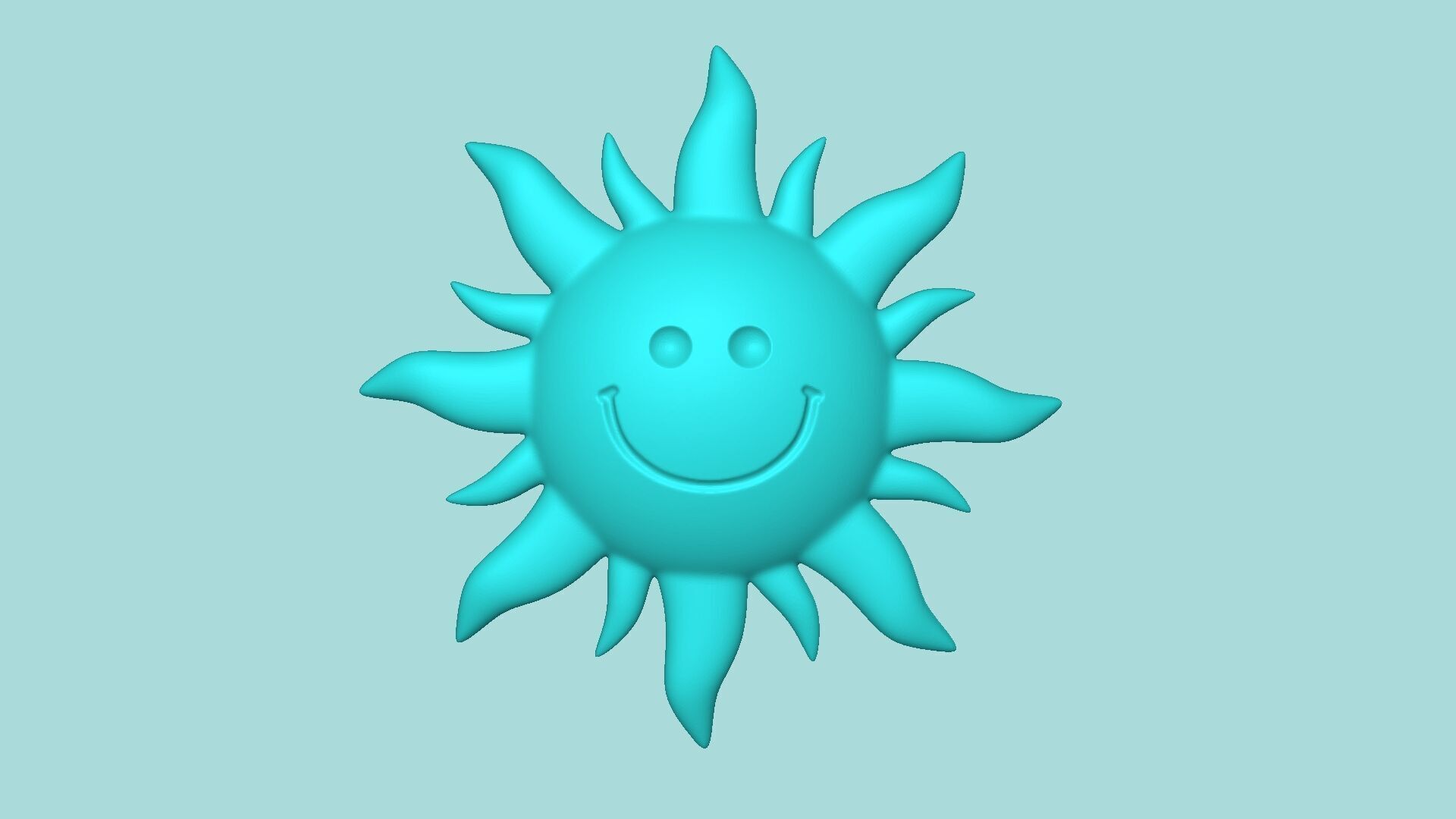 Sun Face Mold - Silicon Maker Template 3D print model_2