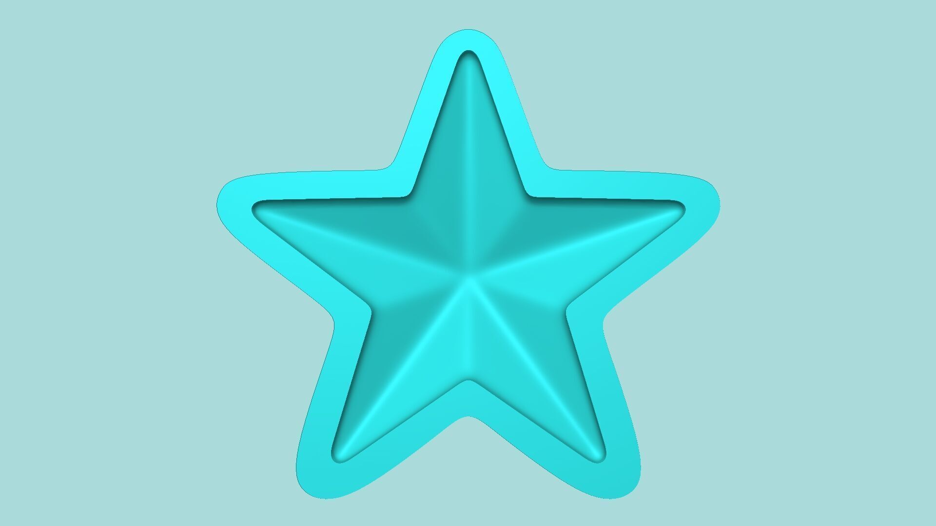 Star Mold - Silicon Maker Template 3D print model_4