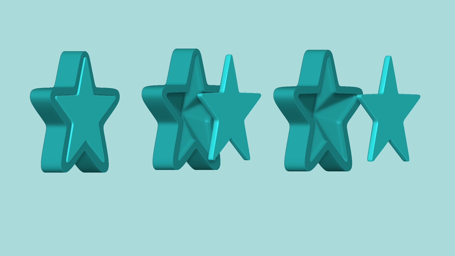 Star Mold - Silicon Maker Template 3D print model_7