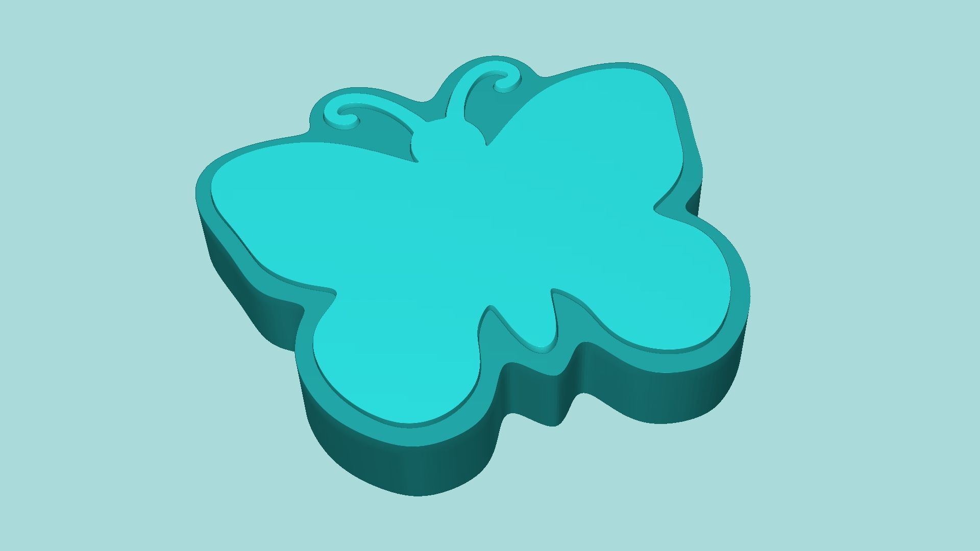 Butterfly 02 Mold - Silicon Maker Template 3D print model_8