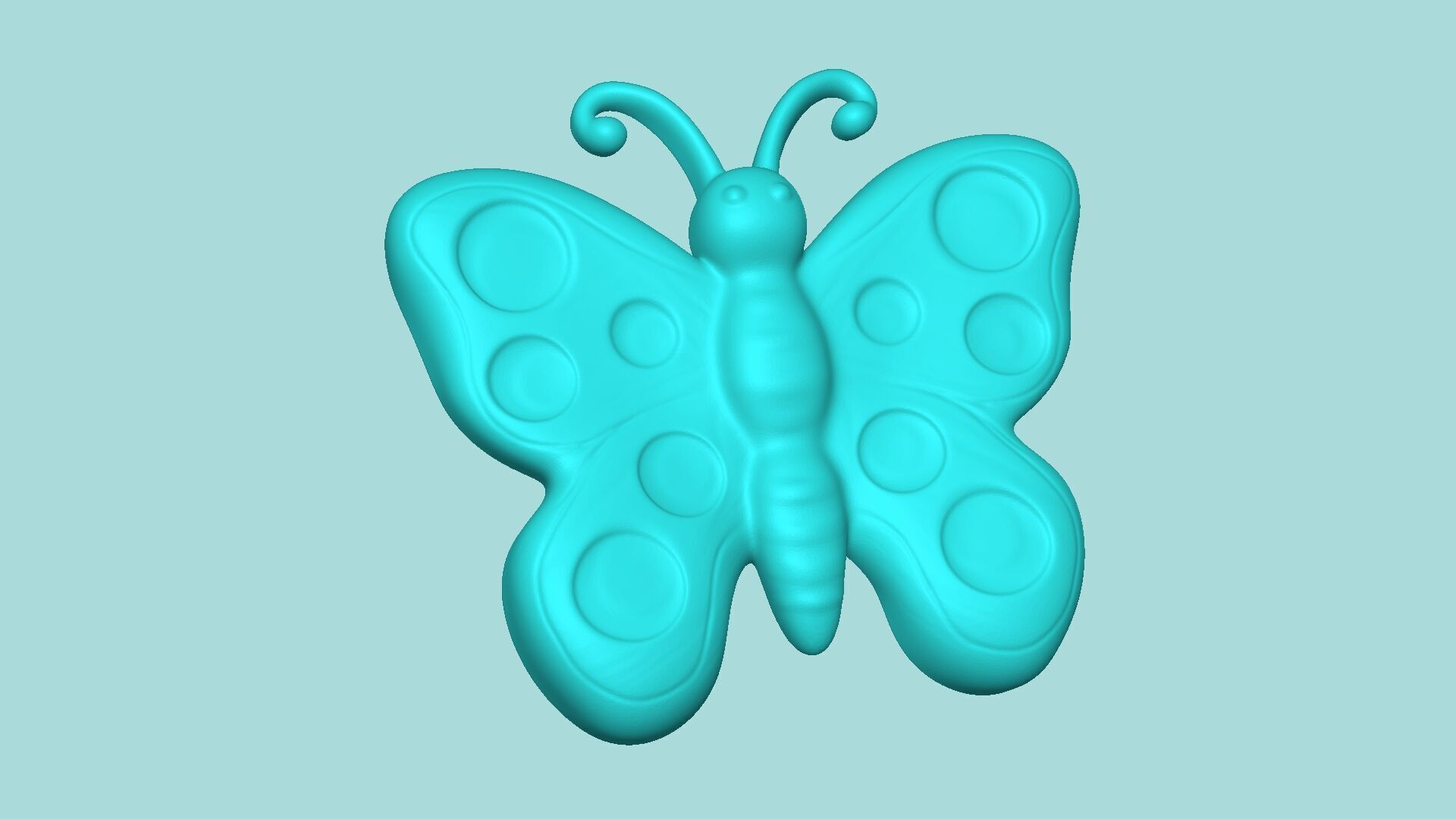 Butterfly 02 Mold - Silicon Maker Template 3D print model_1