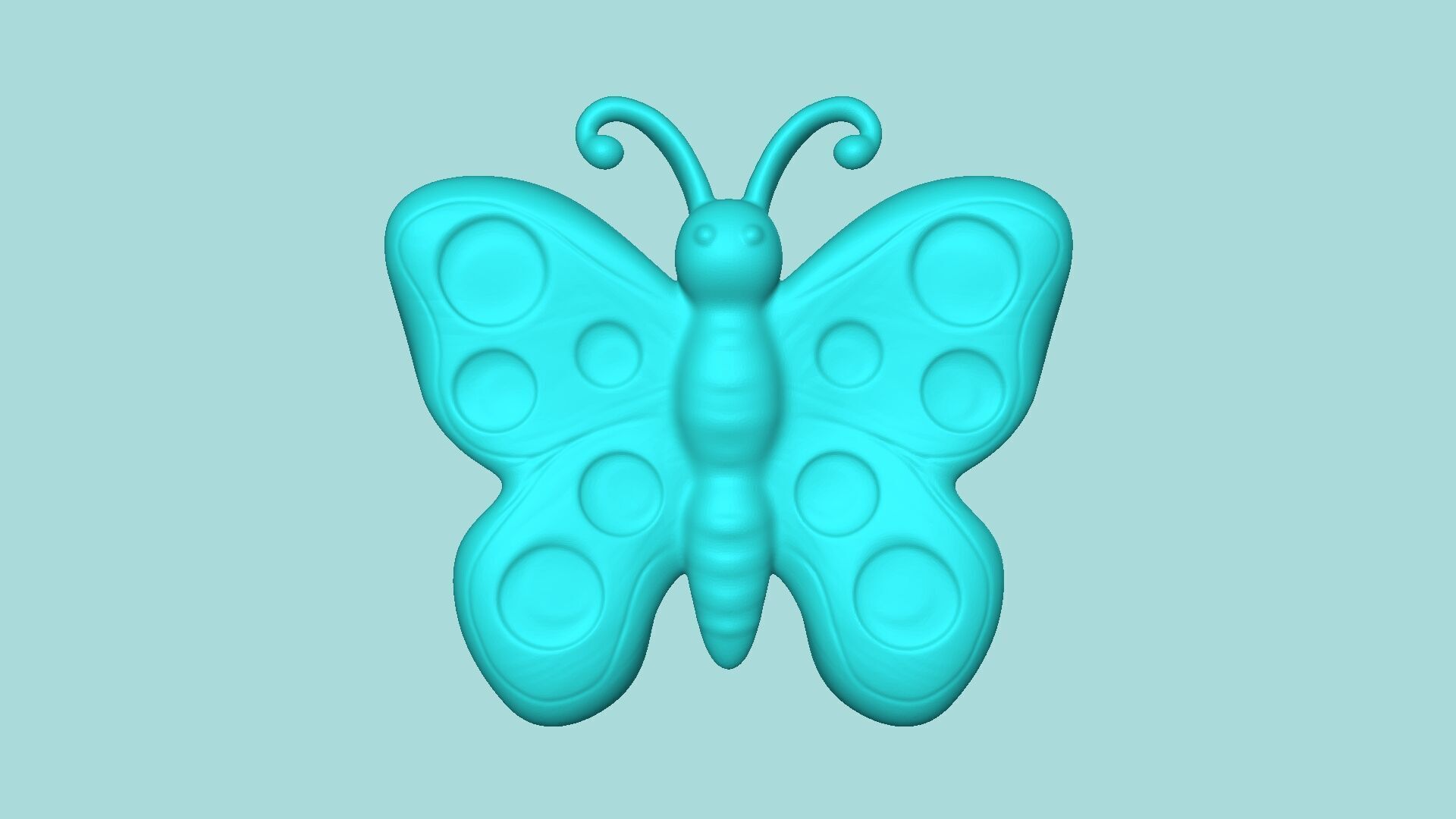 Butterfly 02 Mold - Silicon Maker Template 3D print model_2